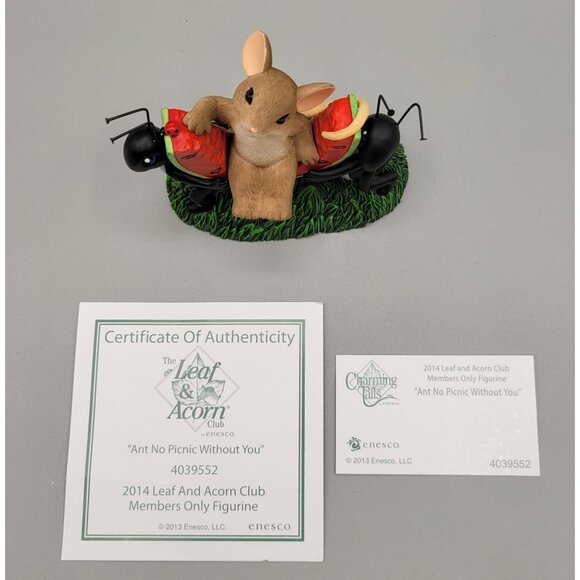 Charming Tails Ant No Picnic Without You Figurine Exclusive Members Only 2014 - Picture 7 of 9